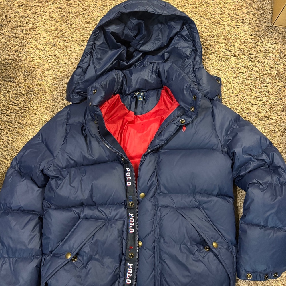 Boys polo puffer jacket